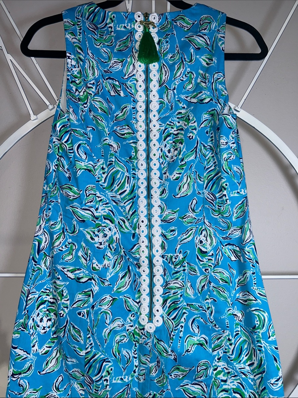 Lilly Pulitzer Mila Turquoise Blue Floral Midi Stretch Shift Dress - Picture 7 of 11
